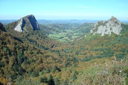 Les roches Tuilière et Sanad...